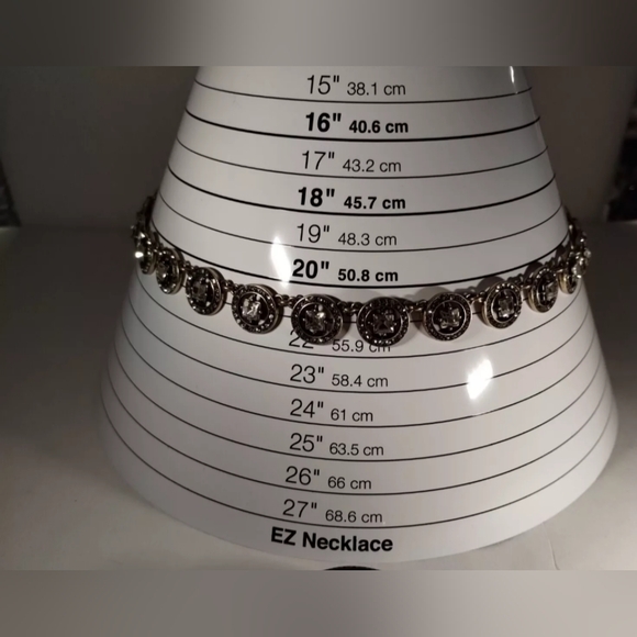 J. Crew Clear Rhinestone Crystal Necklace Choker Collar Glam Vintage Style - Picture 13 of 14